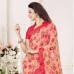 Vinay’s soft Printed Georgette Sharee with beautiful embroidered blouse piece  
